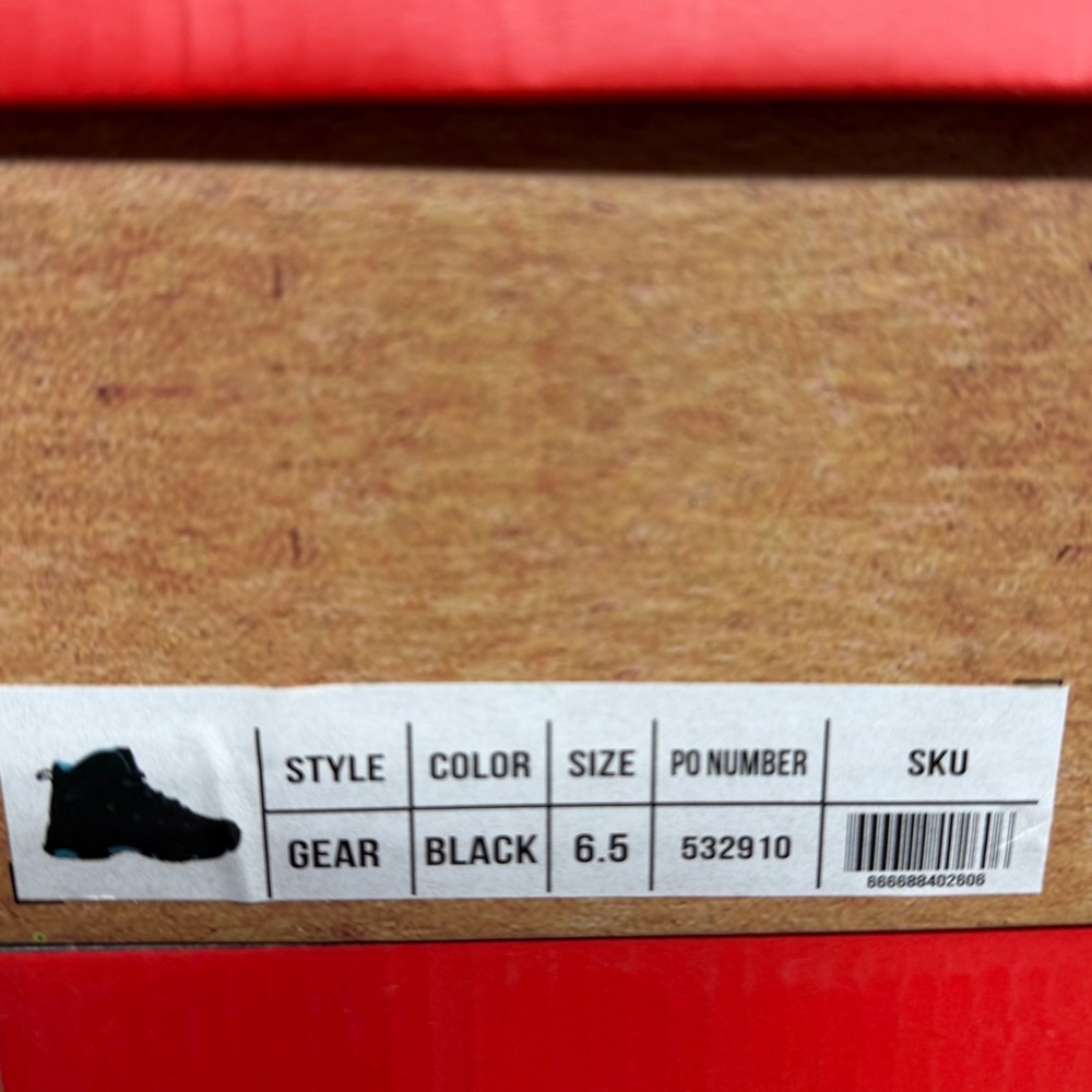 Avalanche Outdoor Supply Co Gear Hiking Boots Black Blue‎ Womens 6.5 NIB 532910 - Picture 3 of 6